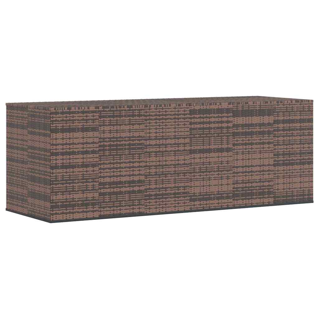 Contenitore da Giardino in Rattan PE 291x100,5x104 cm Nero