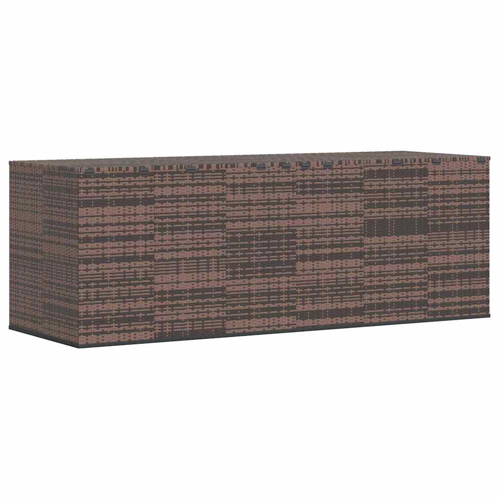 Contenitore da Giardino in Rattan PE 291x100,5x104 cm Nero