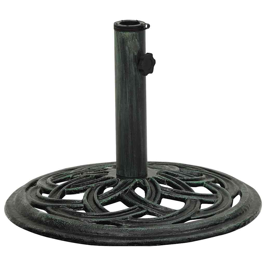 Base per Ombrellone Verde 44x44x31 cm in Ghisa
