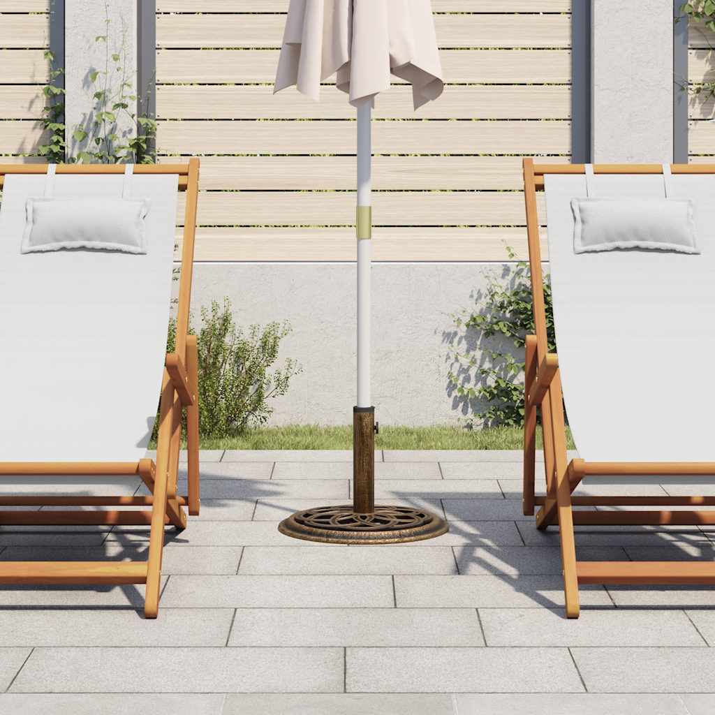 Base per Ombrellone Bronzo 44x44x31 cm in Ghisa