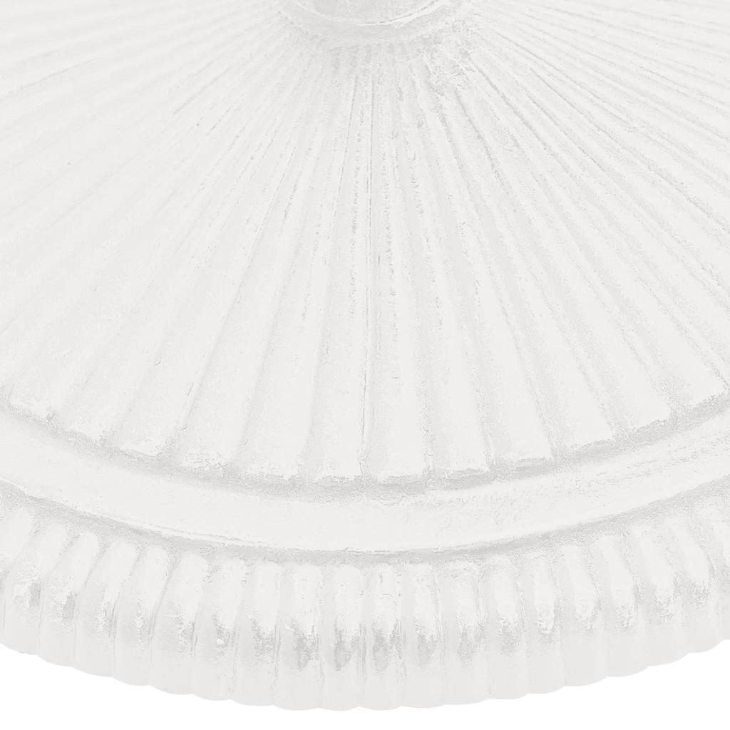 Base per Ombrellone Bianca 45x45x30 cm in Ghisa