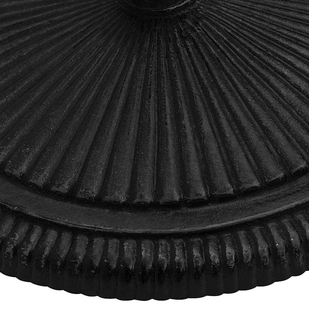Base per Ombrellone Nera 45x45x30 cm in Ghisa