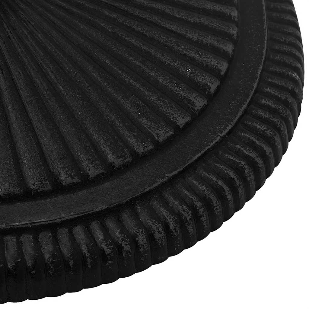 Base per Ombrellone Nera 45x45x30 cm in Ghisa