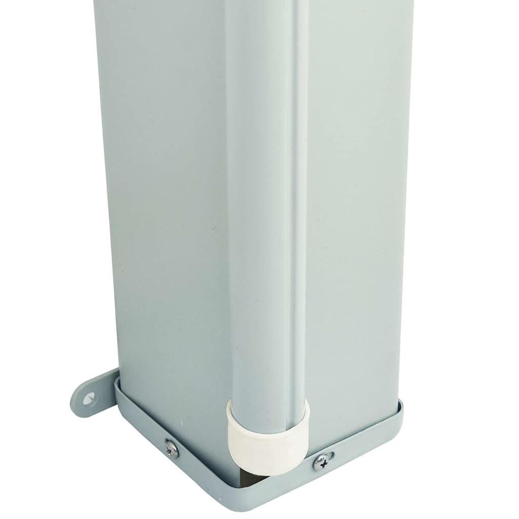 Tenda Laterale Retrattile per Patio 117x614 cm Nera