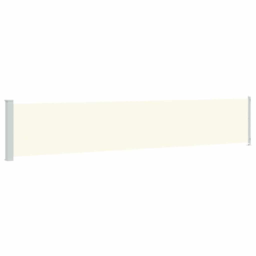 Tenda Laterale Retrattile per Patio 117x614 cm Crema
