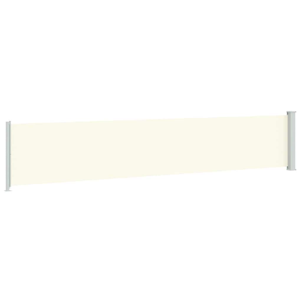 Tenda Laterale Retrattile per Patio 117x614 cm Crema