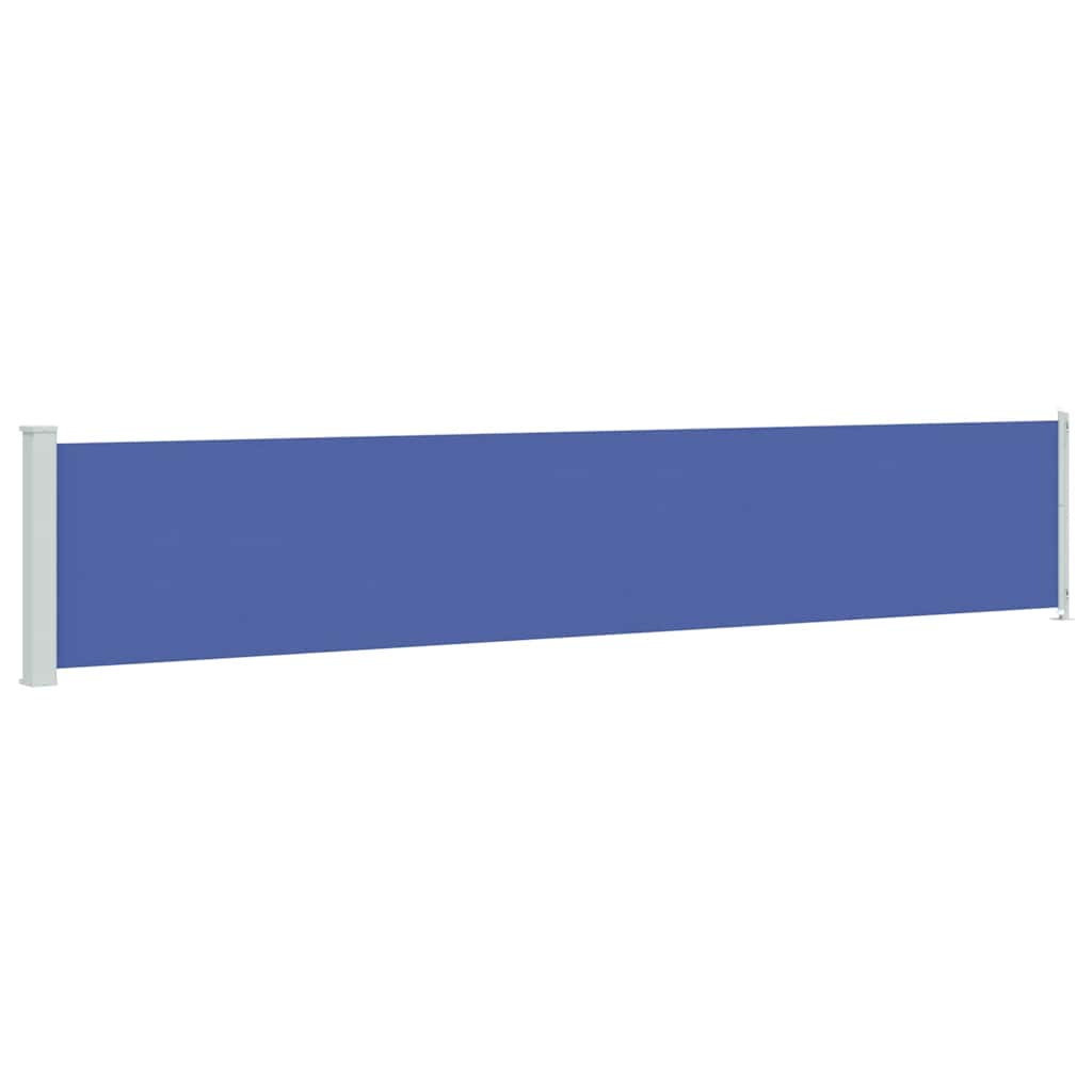 Tenda Laterale Retrattile per Patio 117x614 cm Blu
