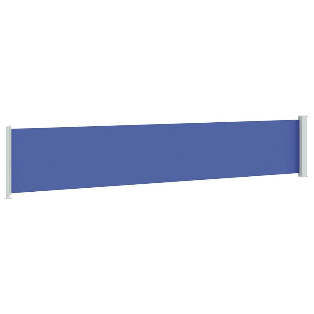 Tenda Laterale Retrattile per Patio 117x614 cm Blu