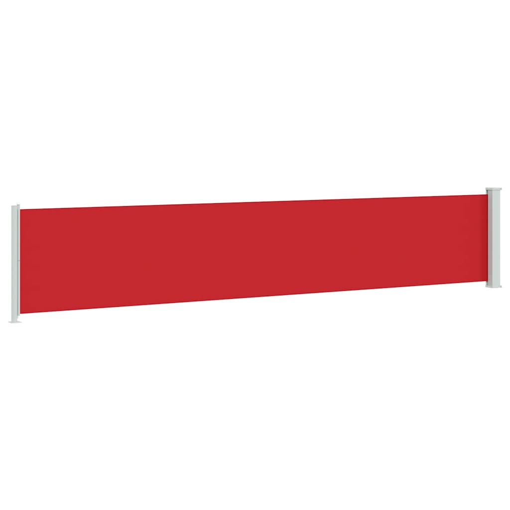 Tenda Laterale Retrattile per Patio 117x614 cm Rossa