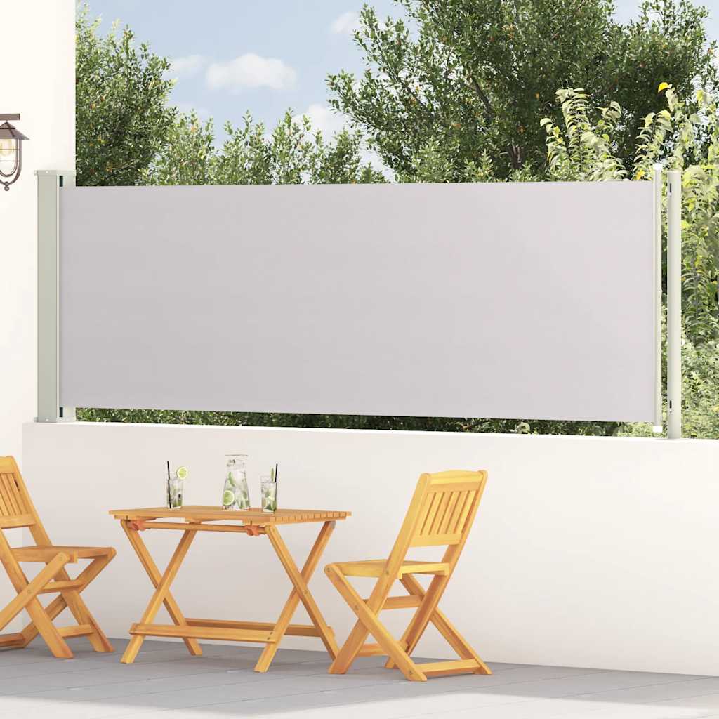 Tenda Laterale Retrattile per Patio 117x614 cm Grigia