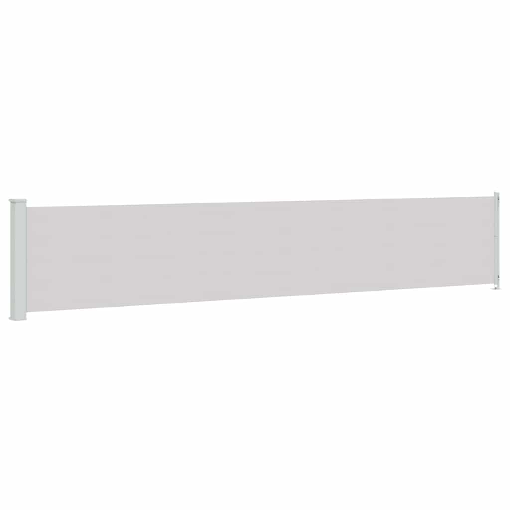 Tenda Laterale Retrattile per Patio 117x614 cm Grigia