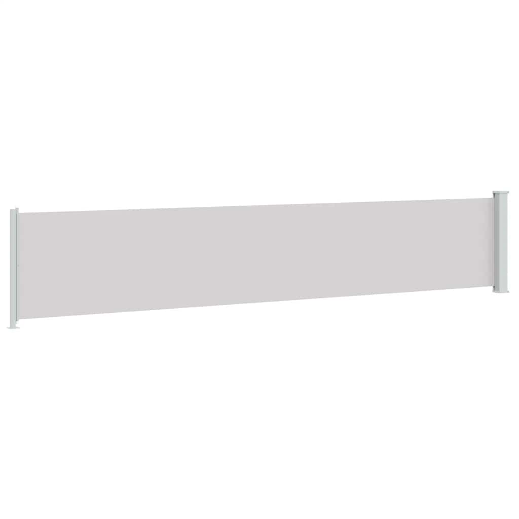 Tenda Laterale Retrattile per Patio 117x614 cm Grigia