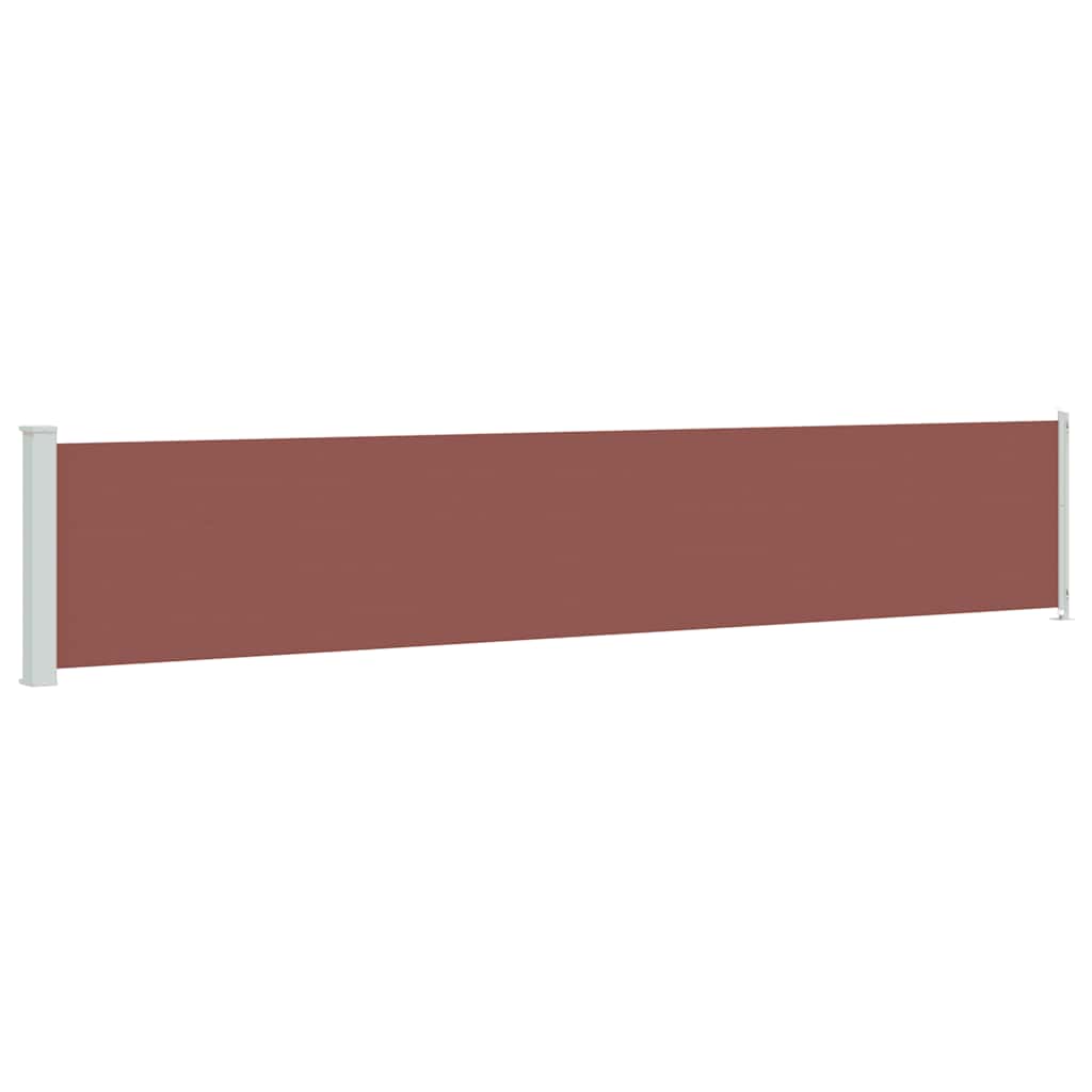 Tenda Laterale Retrattile per Patio 117x614 cm Marrone