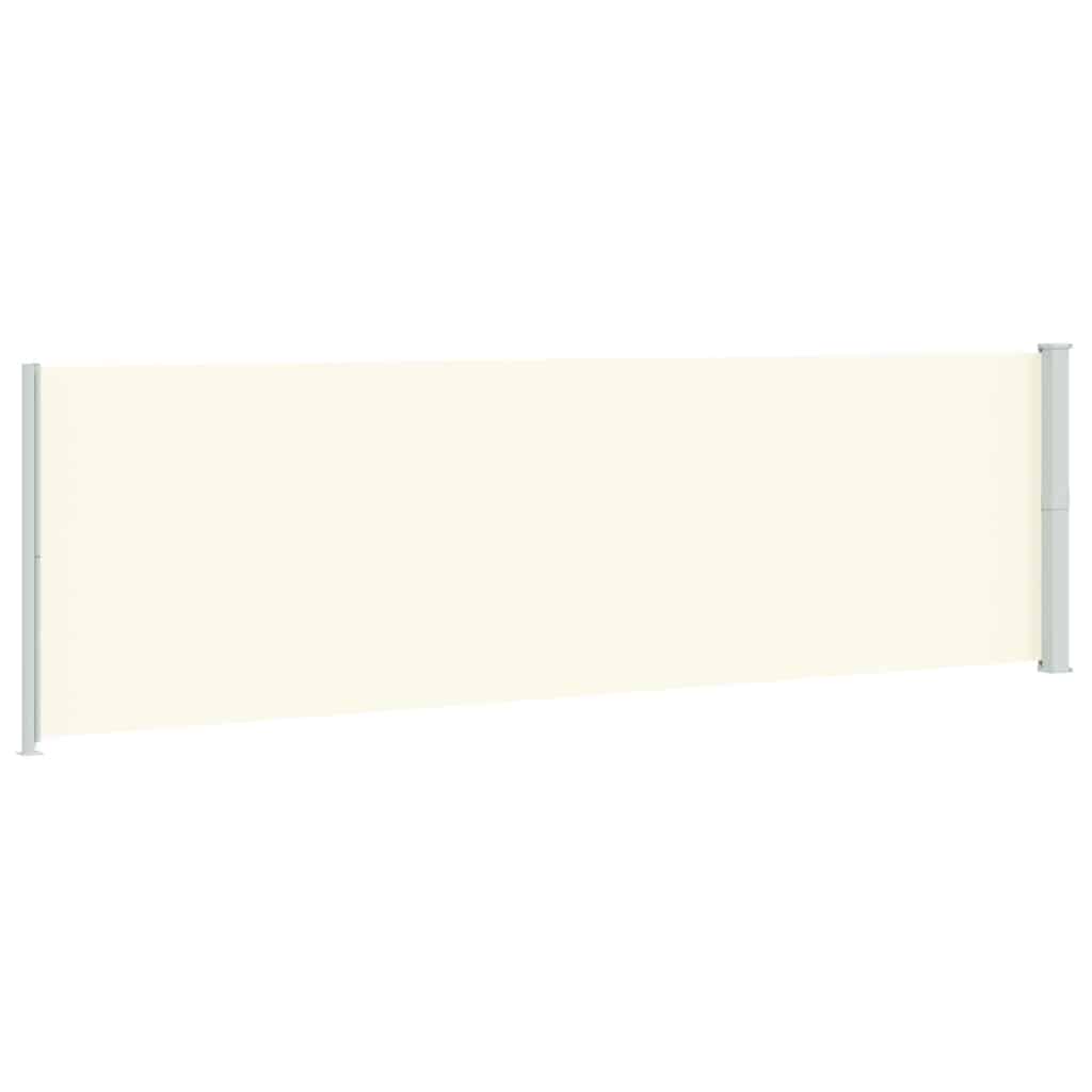 Tenda da Sole Laterale Retrattile per Patio 180x614 cm Crema