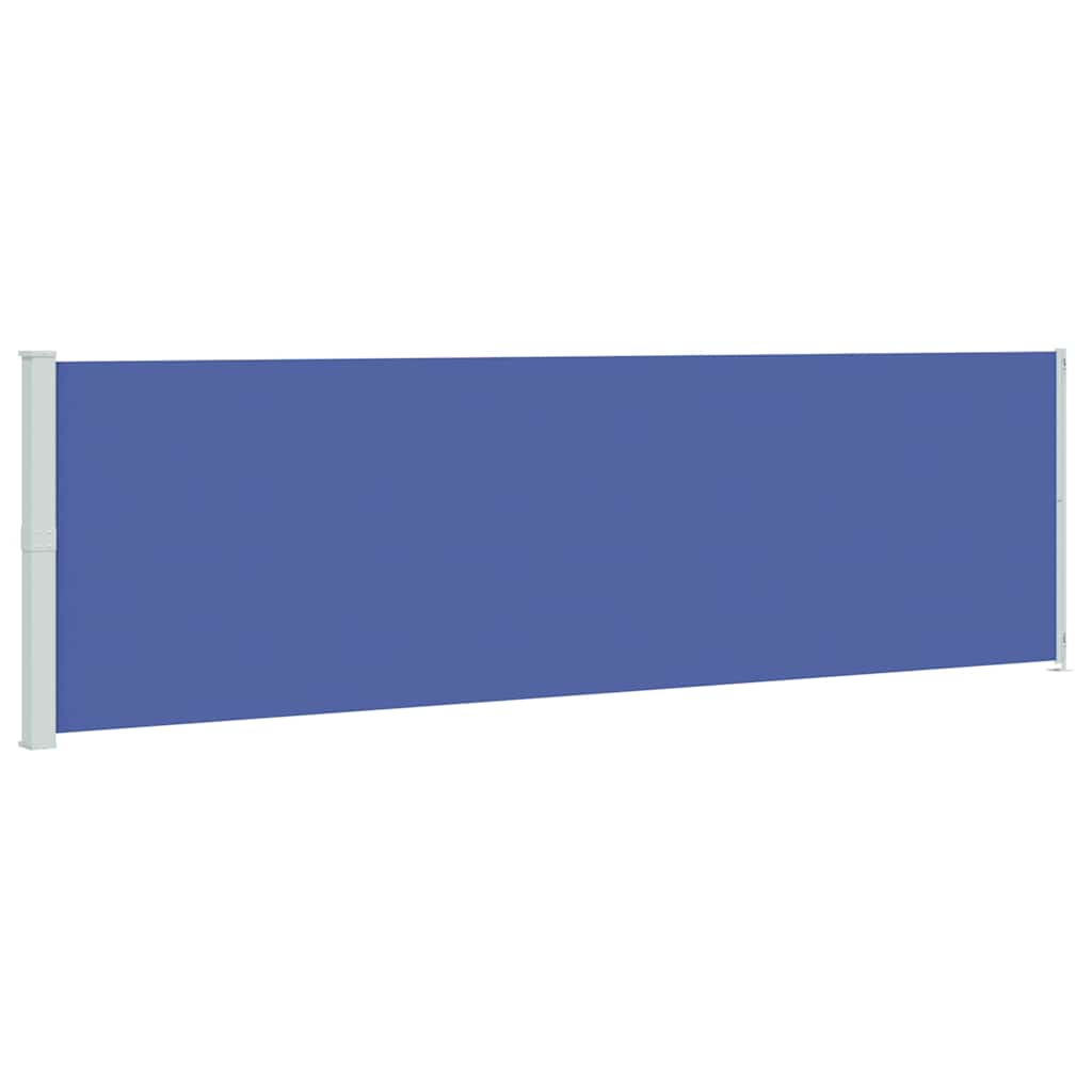 Tenda da Sole Laterale Retrattile per Patio 180x600 cm Blu