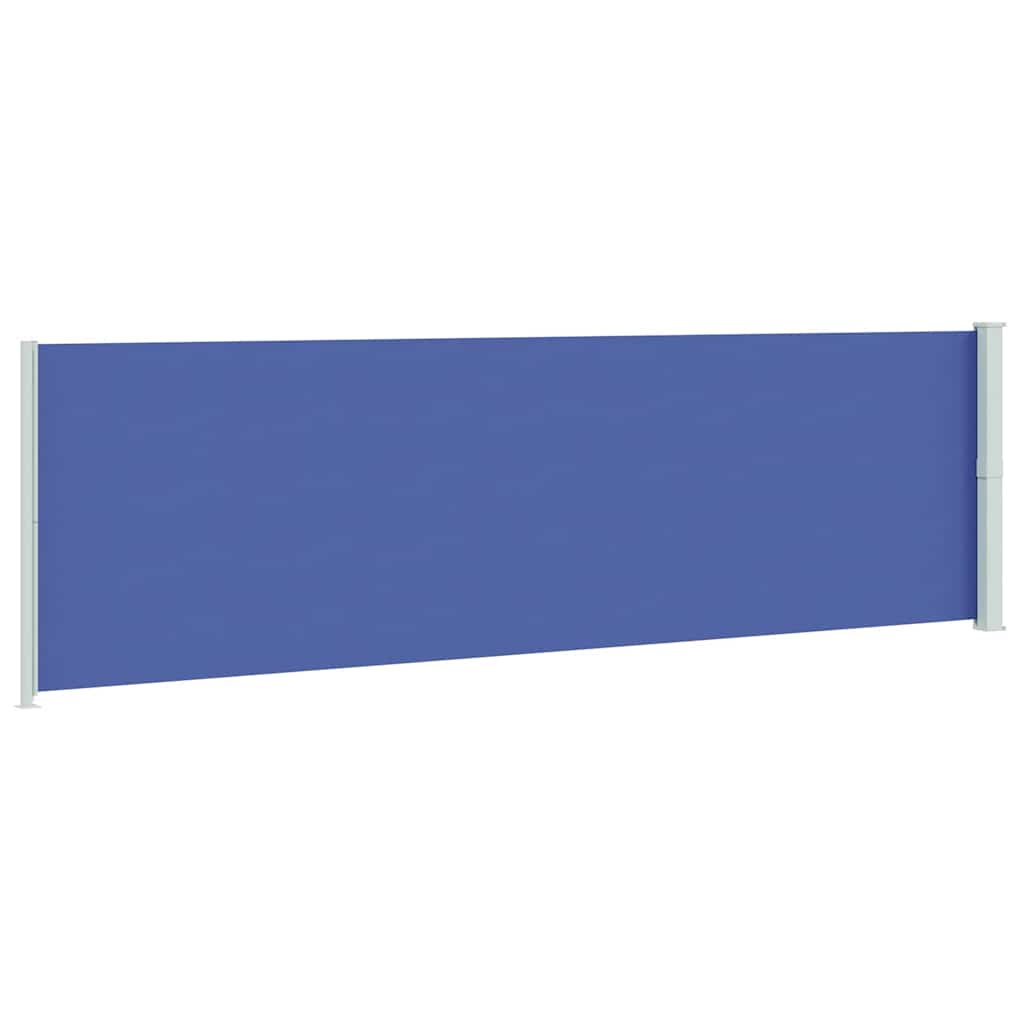 Tenda da Sole Laterale Retrattile per Patio 180x600 cm Blu