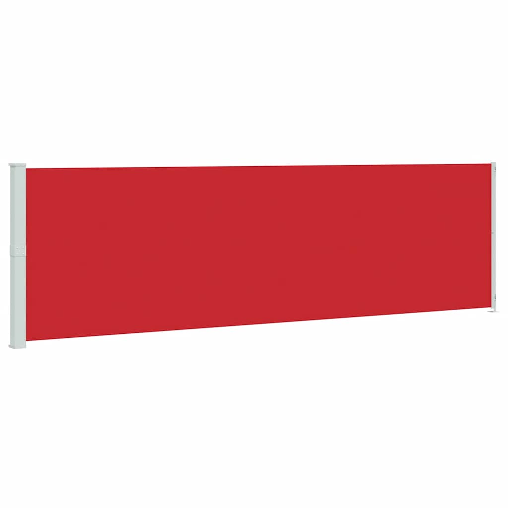 Tenda da Sole Laterale Retrattile per Patio 180x600 cm Rossa