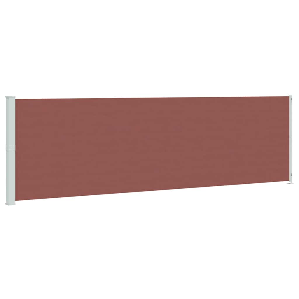 Tenda da Sole Laterale Retrattile per Patio 180x600 cm Marrone