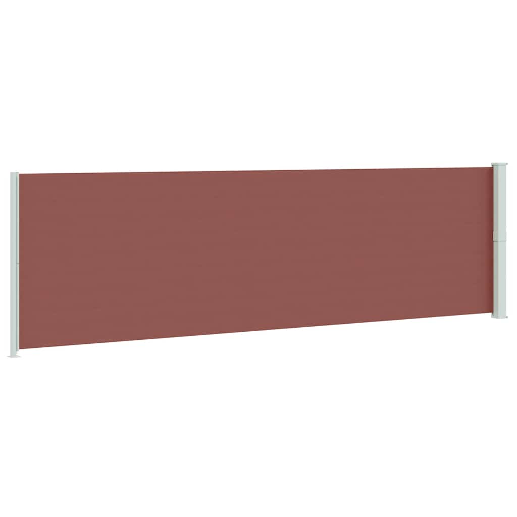 Tenda da Sole Laterale Retrattile per Patio 180x600 cm Marrone