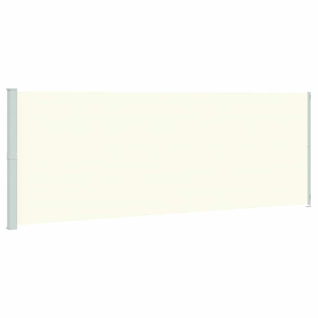 Tenda Laterale Retrattile per Patio 220x614 cm Crema