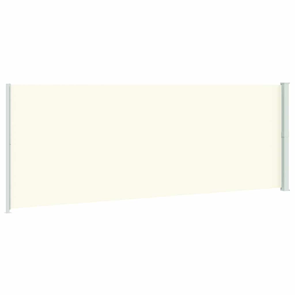 Tenda Laterale Retrattile per Patio 220x614 cm Crema