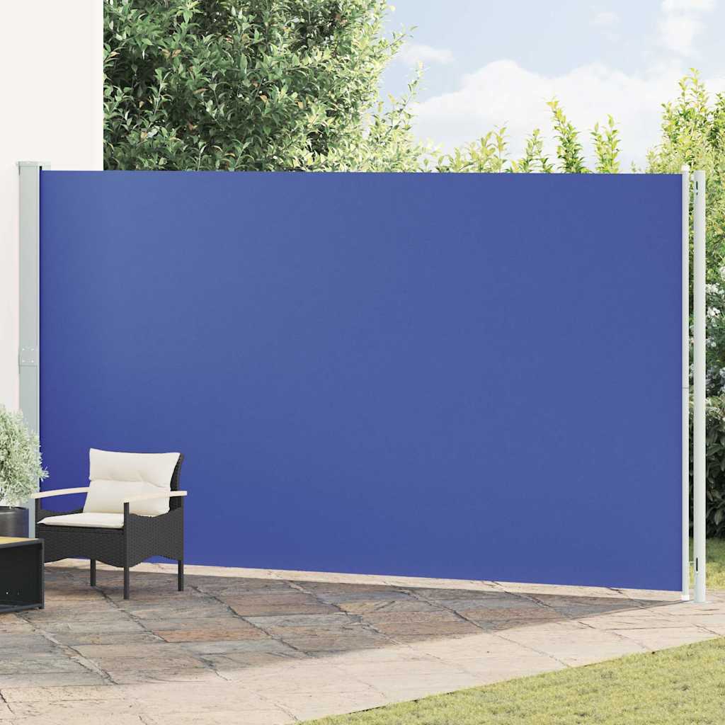 Tenda Laterale Retrattile per Patio 220x600 cm Blu