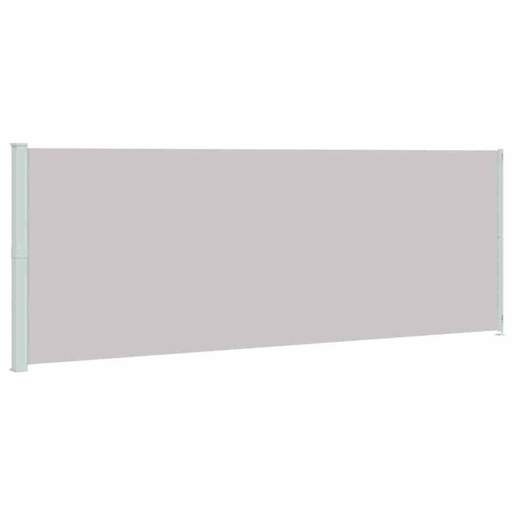Tenda Laterale Retrattile per Patio 220x614 cm Grigia