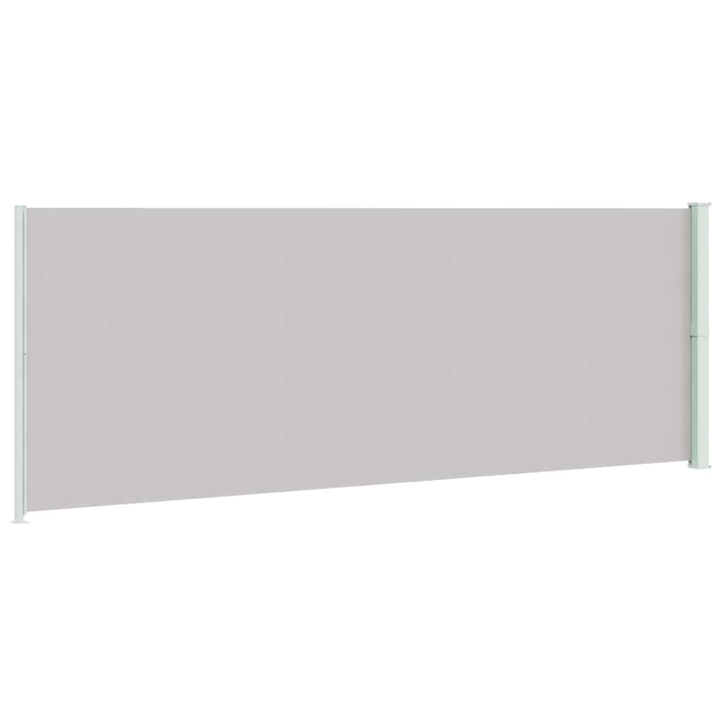 Tenda Laterale Retrattile per Patio 220x614 cm Grigia