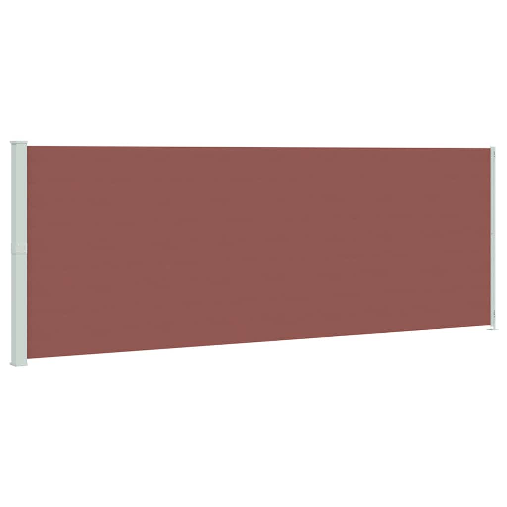 Tenda Laterale Retrattile per Patio 220x600 cm Marrone