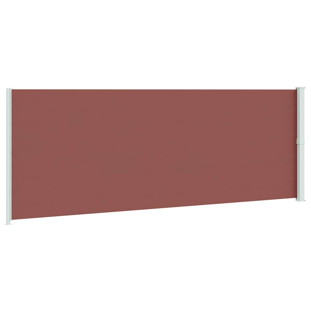 Tenda Laterale Retrattile per Patio 220x600 cm Marrone