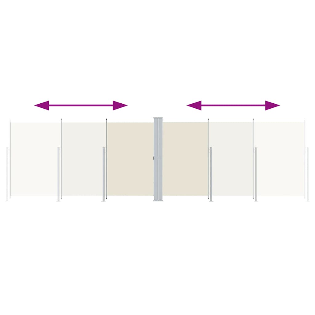 Tenda da Sole Laterale Retrattile Crema 180x600 cm