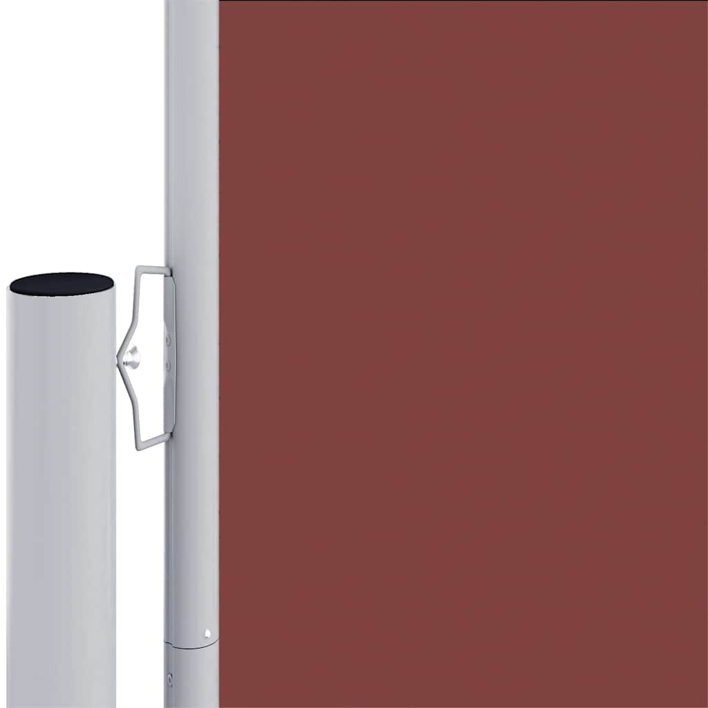 Tenda Laterale Retrattile Marrone 117x1200 cm