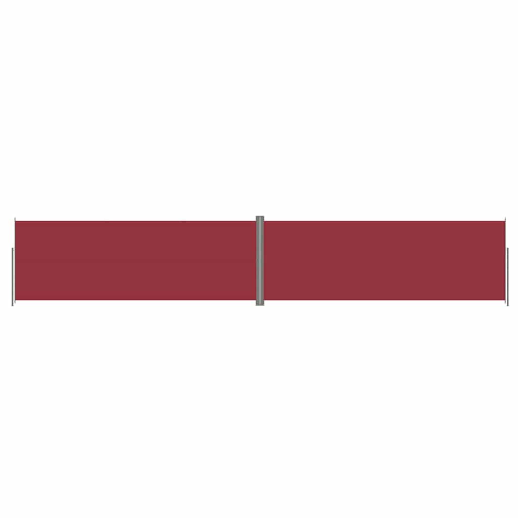 Tenda da Sole Laterale Retrattile Rossa 220x1200 cm