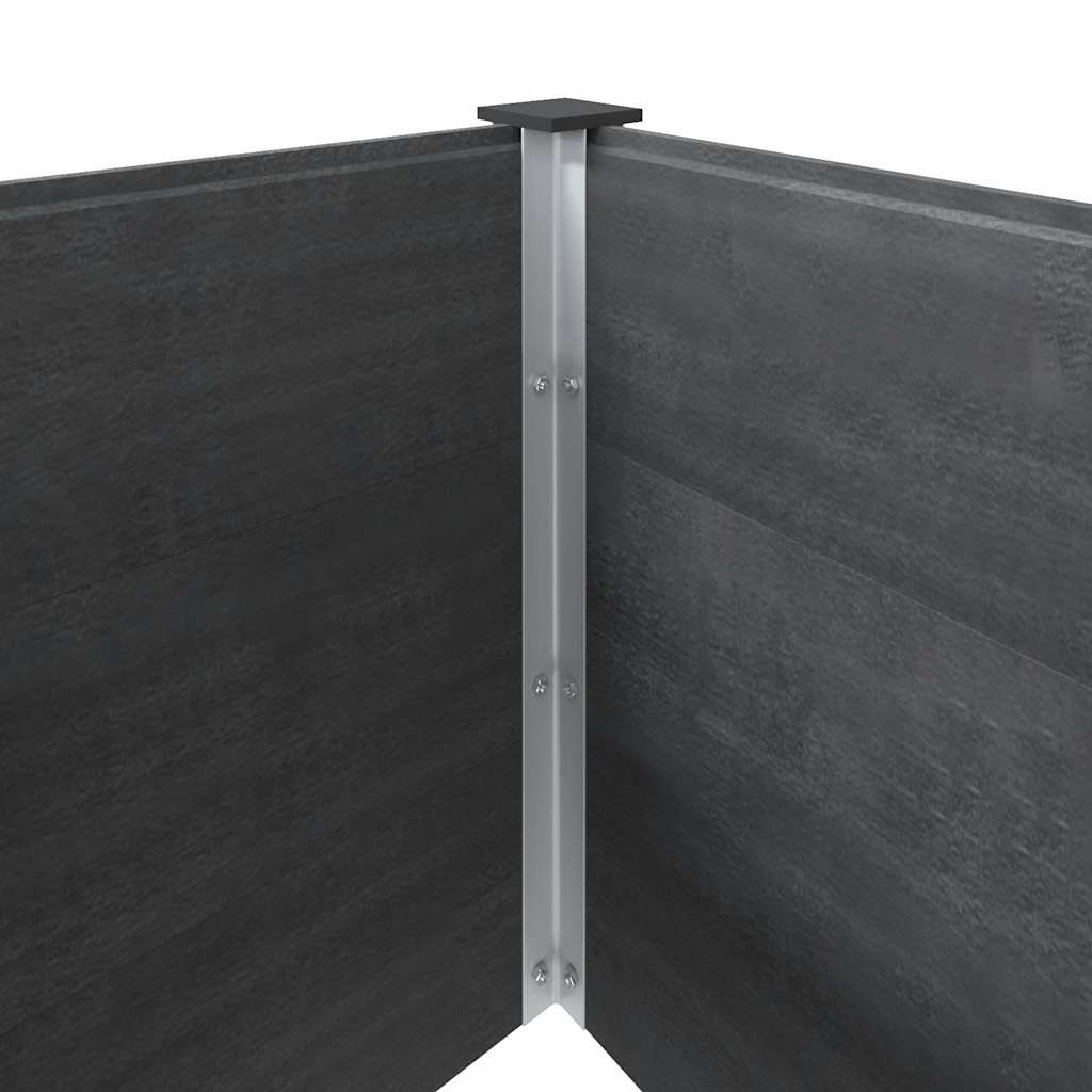 Letto Rialzato da Giardino 200x100x54 cm in WPC Grigio