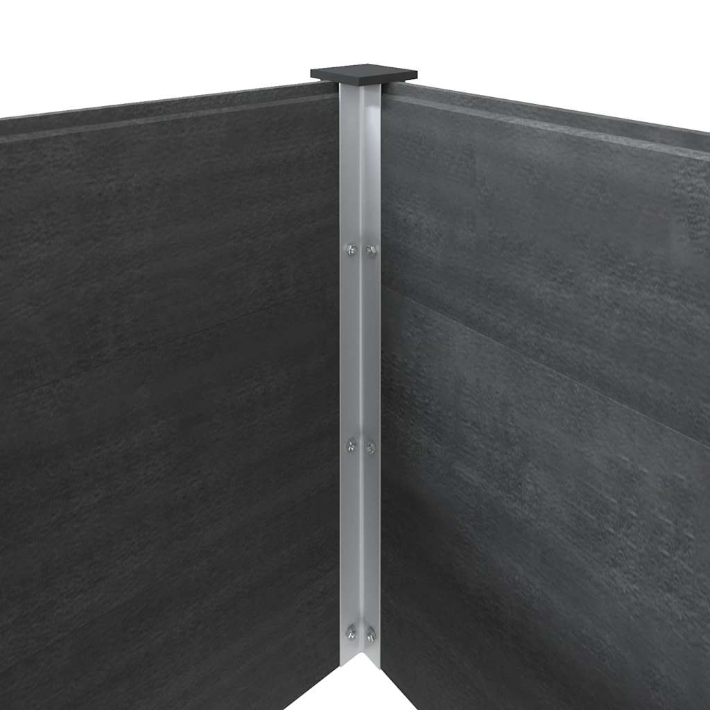 Fioriera Rialzata da Giardino 300x100x91 cm in WPC Grigio
