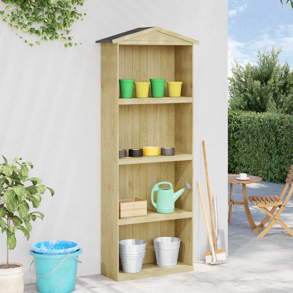 Capanno per Attrezzi da Giardino 87x33x222cm in Pino Impregnato
