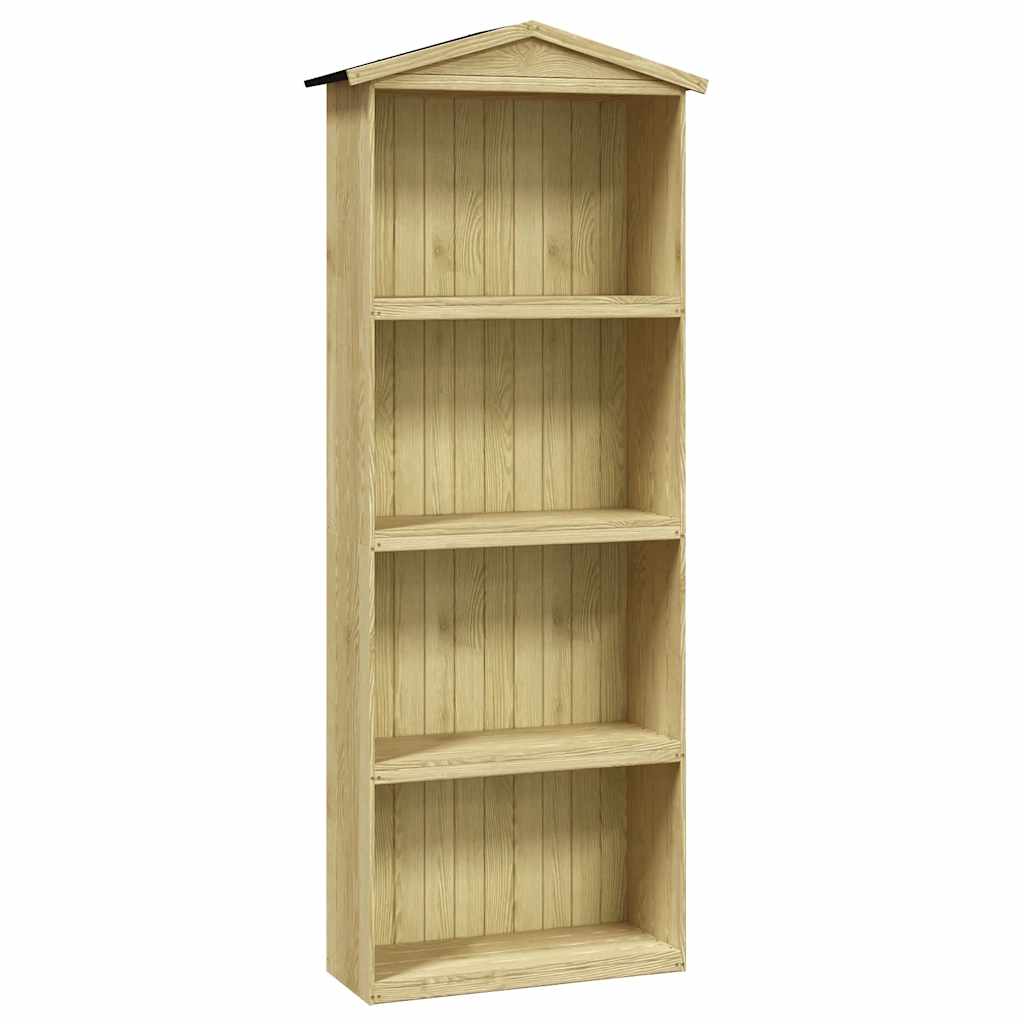 Capanno per Attrezzi da Giardino 87x33x222cm in Pino Impregnato