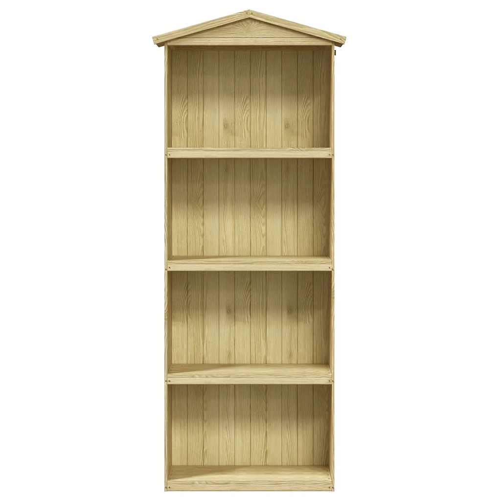 Capanno per Attrezzi da Giardino 87x33x222cm in Pino Impregnato