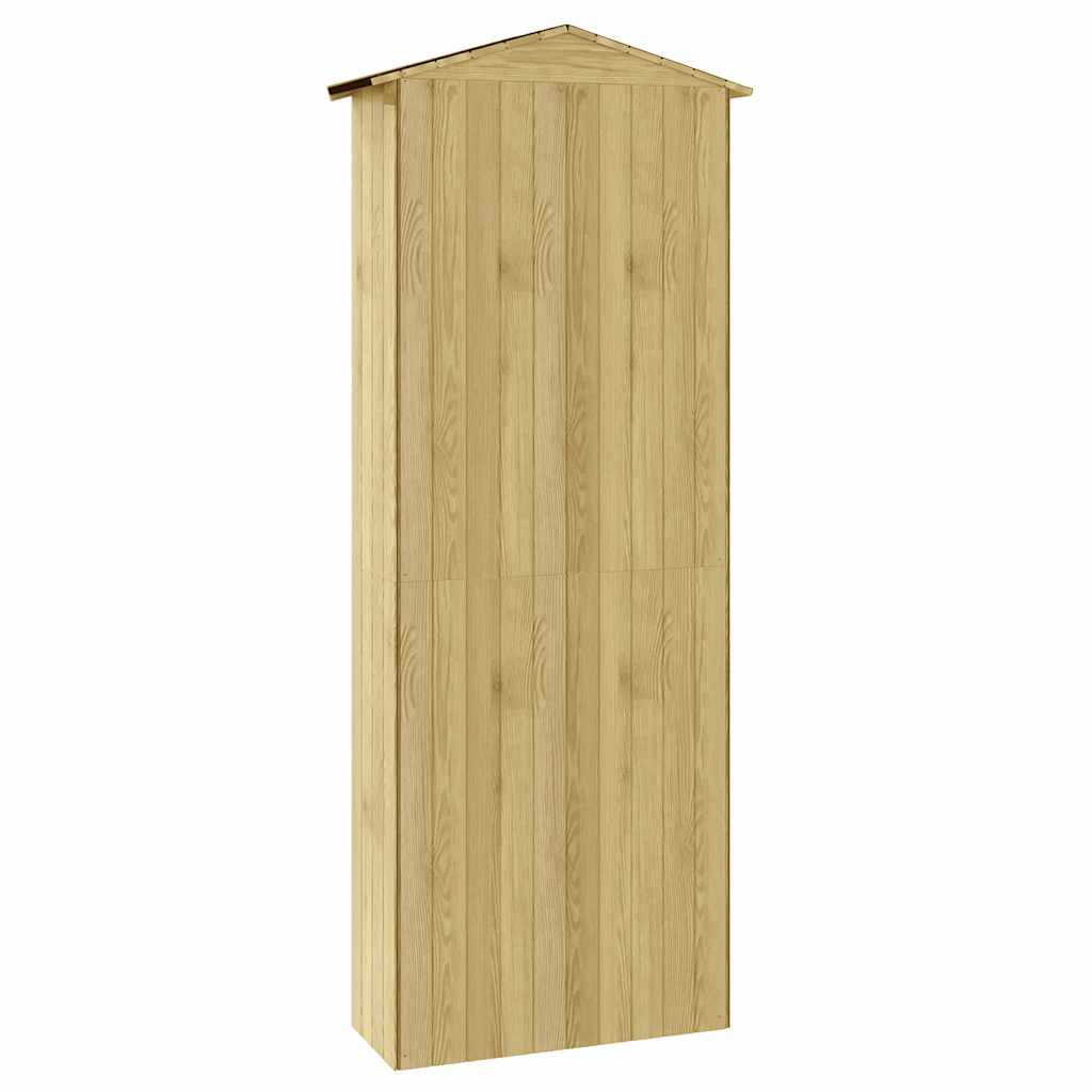 Capanno per Attrezzi da Giardino 87x33x222cm in Pino Impregnato