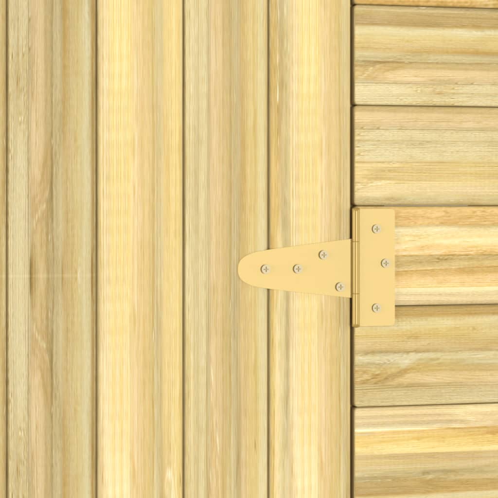 Capanno da Giardino 100x210x218 cm in Legno di Pino Impregnato