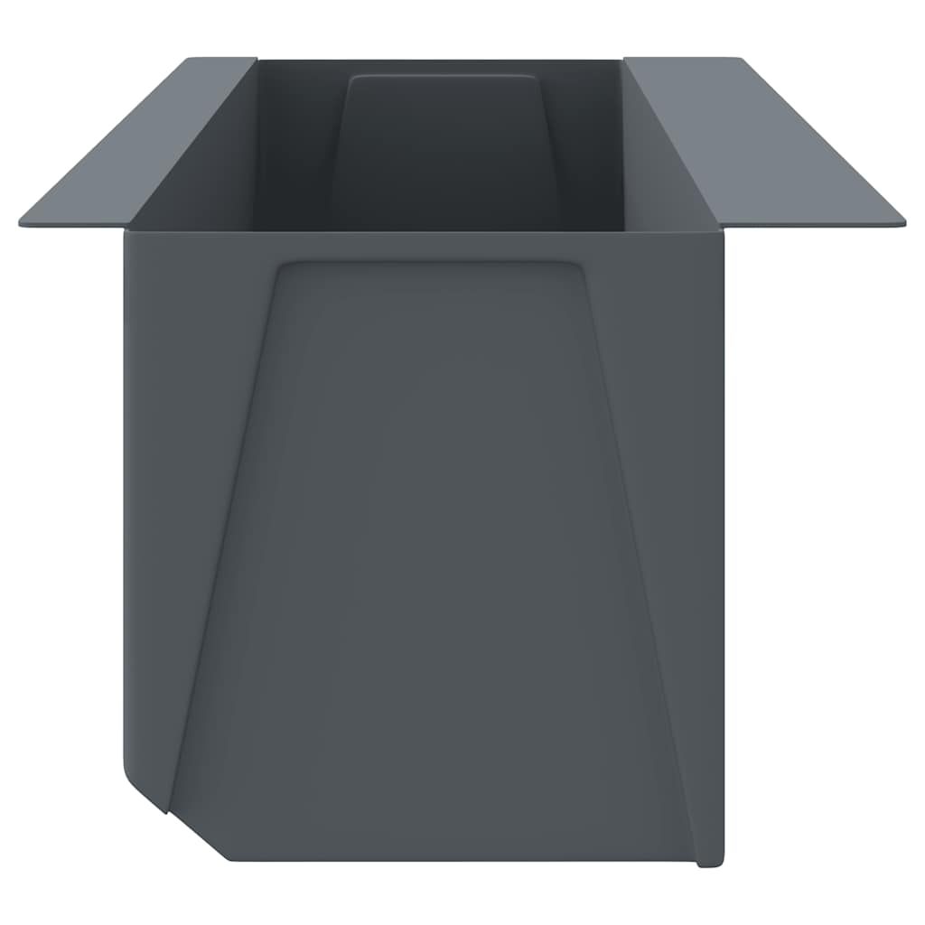 Fioriere per Europallet 12 pz Grigio 36x13,5x9,5 cm in PP
