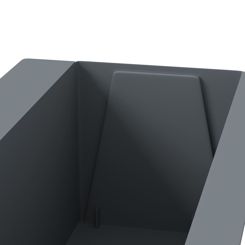 Fioriere per Europallet 12 pz Grigio 36x13,5x9,5 cm in PP