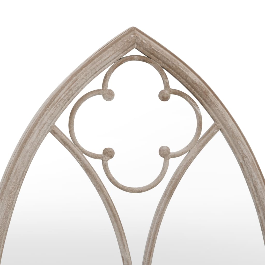 Specchio da Giardino Sabbia 100x45 cm in Ferro per Uso Esterno