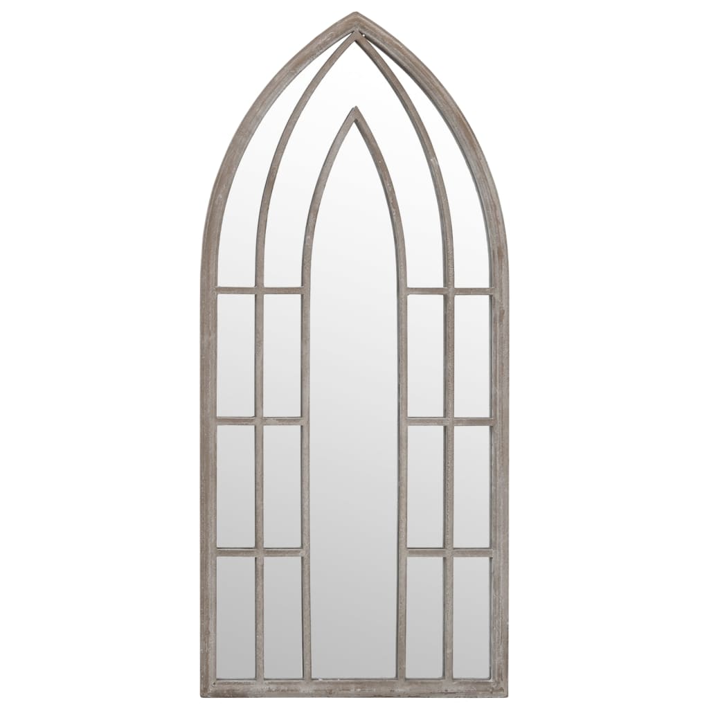 Specchio da Giardino Sabbia 100x45 cm in Ferro per Uso Esterno