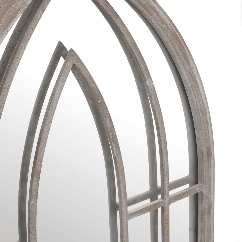 Specchio da Giardino Sabbia 70x30 cm in Ferro per Uso Esterno