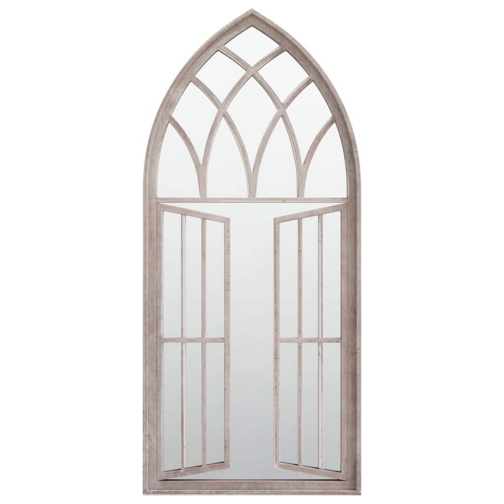 Specchio da Giardino Sabbia 100x45 cm in Ferro per Uso Esterno