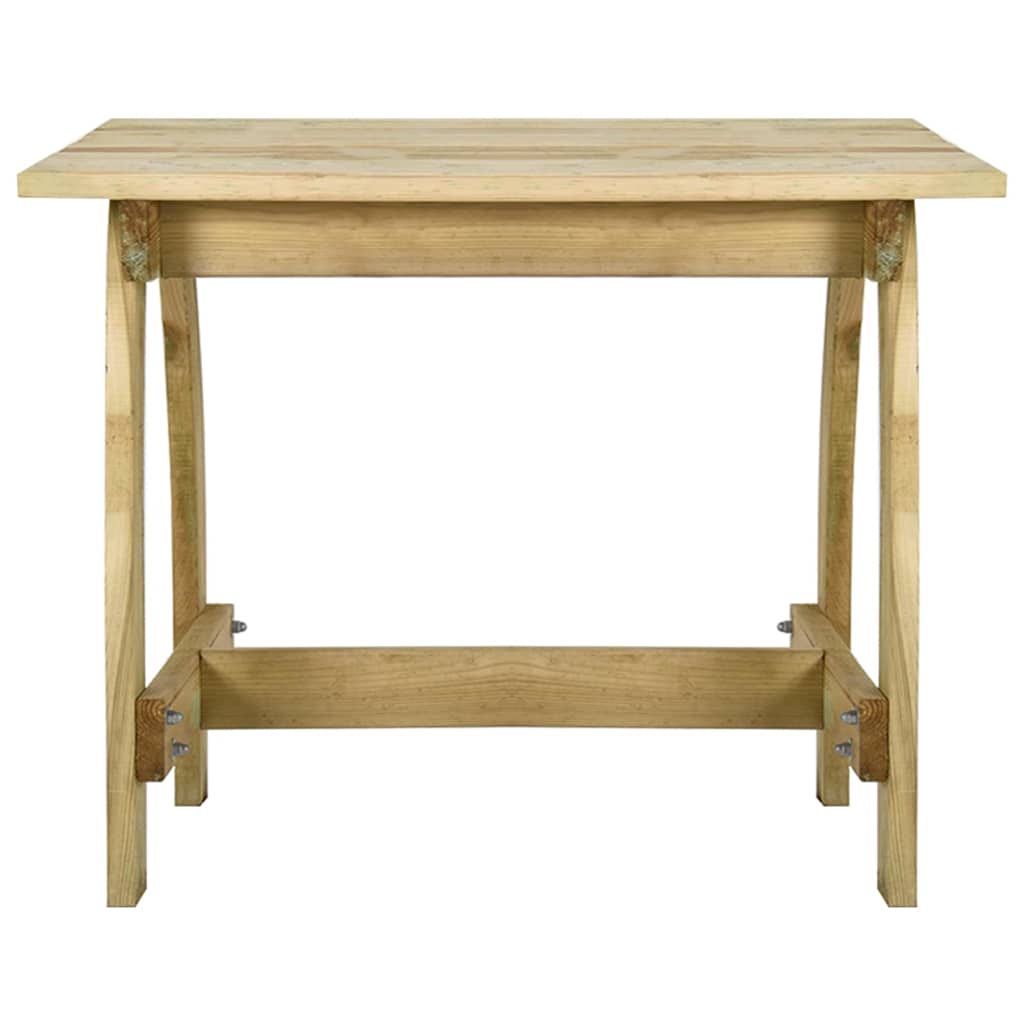 Tavolo da Giardino 110x74x75 cm in Legno di Pino Impregnato