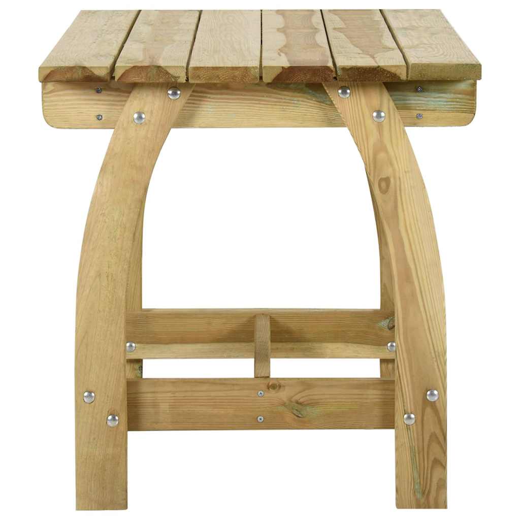 Tavolo da Giardino 110x74x75 cm in Legno di Pino Impregnato