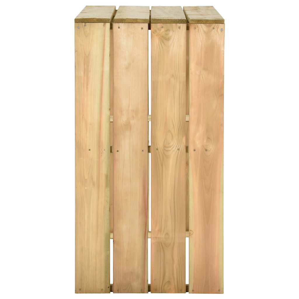 Tavolo da Bar 100x60x110 cm in Legno di Pino Impregnato