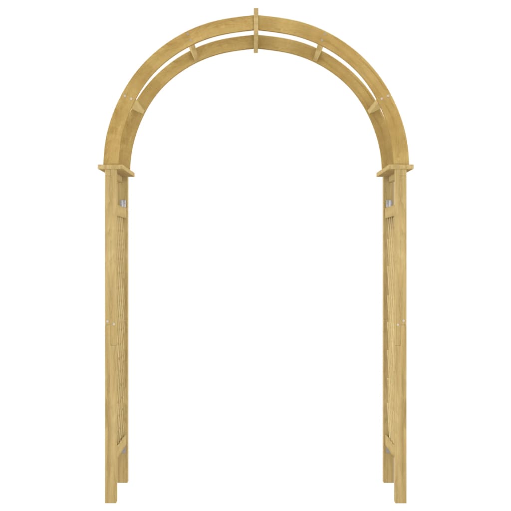 Arco con Traliccio 141x97x243 cm in Legno di Pino Impregnato